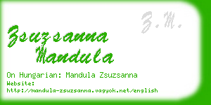 zsuzsanna mandula business card